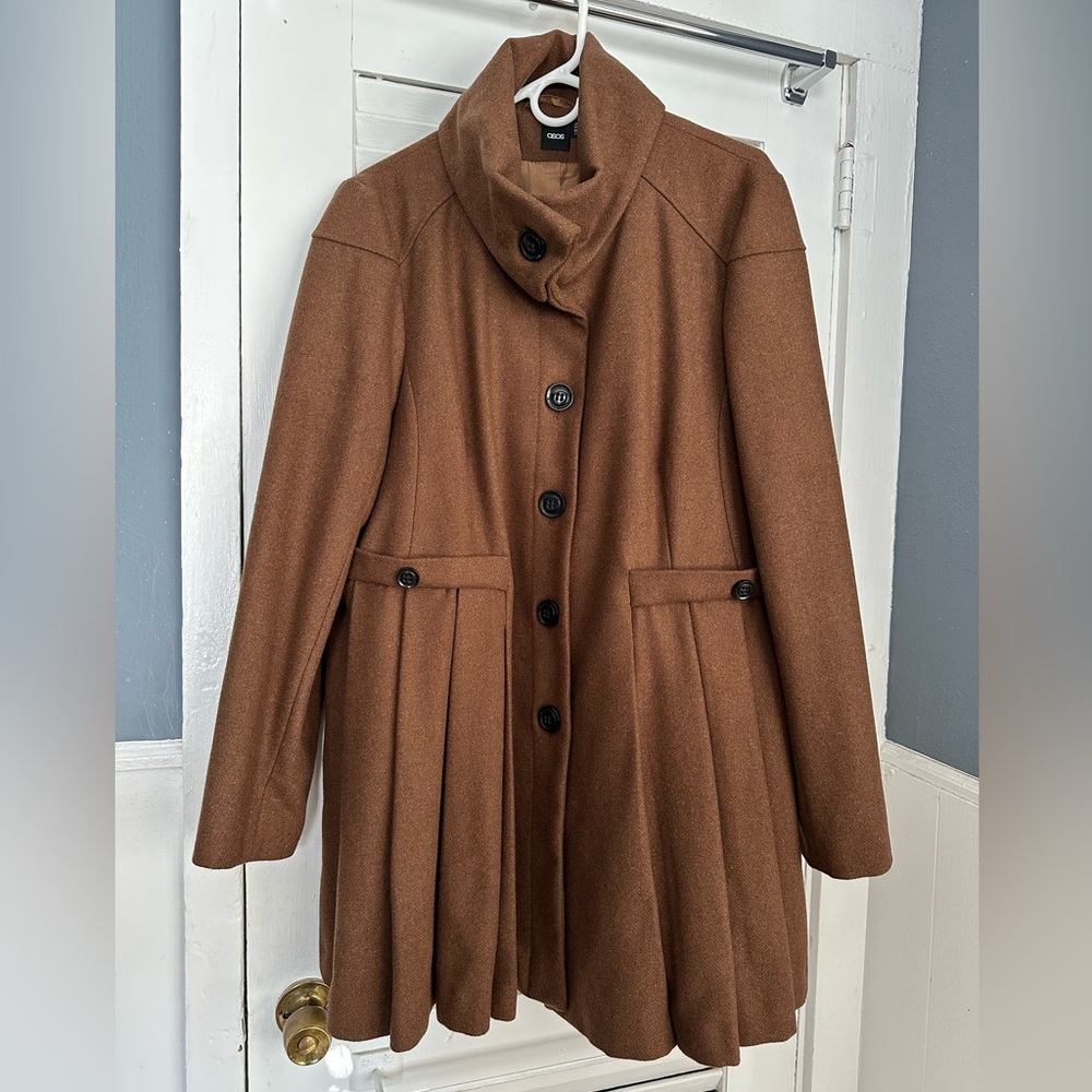 Asos wool blend coat